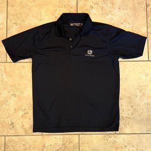 Men’s Medium Black John Deere Polo